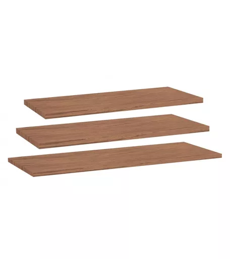 Walnut Melamine Shelf -  Various Widths Available