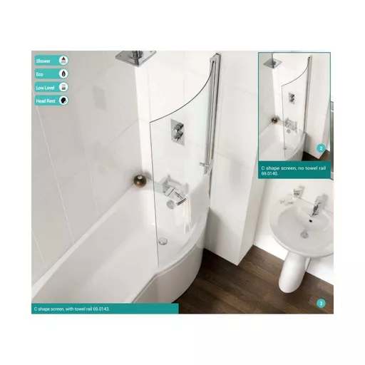 Carron Clearance:  Axis offset 5mm RH White