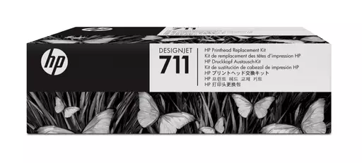 HP C1Q10A/711 Printhead + Ink cartridge Bk,C,M,Y 48ml Pack=4 for HP DesignJet T 520