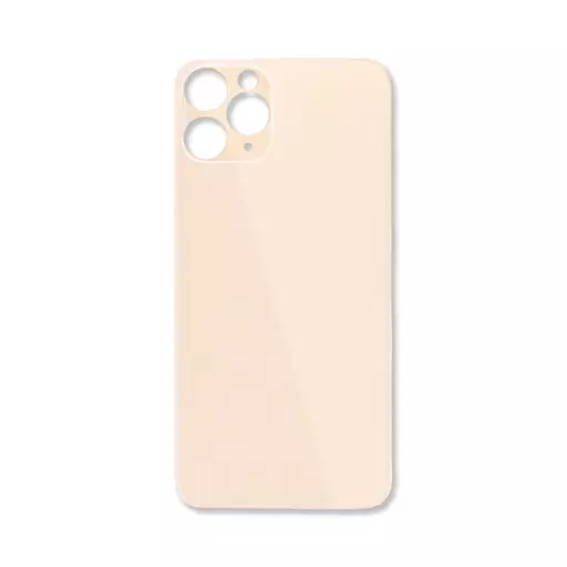 Back Glass (Big Hole) (No Logo) (Gold) (CERTIFIED) - For iPhone 12 Pro Max
