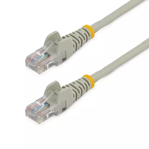 StarTech.com Cat5e Patch Cable with Snagless RJ45 Connectors - 15m, Gray