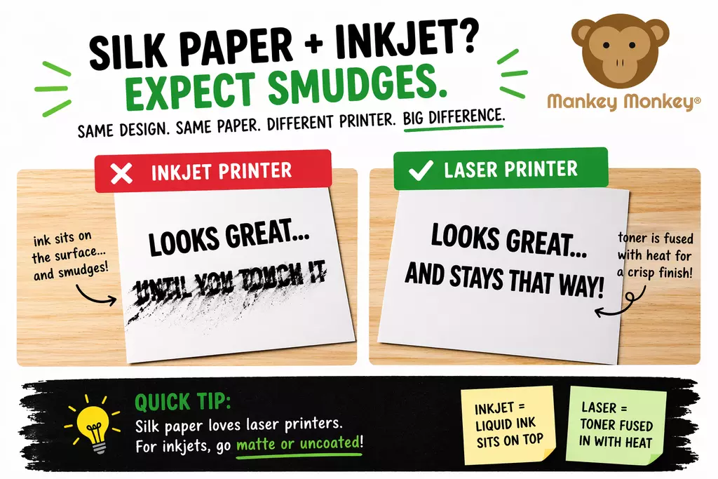 Why Silk Paper Smudges on Inkjet Printers (and How to Avoid It)
