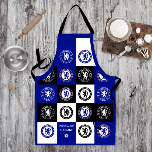 Chelsea FC Chequered Adult Apron