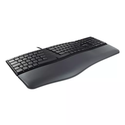 CHERRY KC 4500 ERGO keyboard Universal USB QWERTY Spanish Black