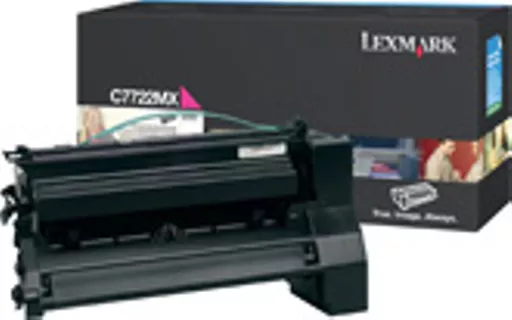 Lexmark C7722MX Toner cartridge magenta, 15K pages/5% for Lexmark C 772