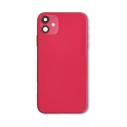 Back Housing With Internal Parts (Red) (No Logo) - For iPhone 11