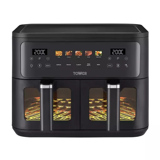 9L Dual Basket AirFryer Window