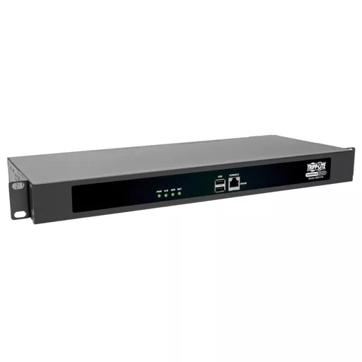 Tripp Lite 16-Port Console Server, USB Ports (2) - Dual GbE NIC, 4 Gb Flash, Desktop/1U Rack, TAA