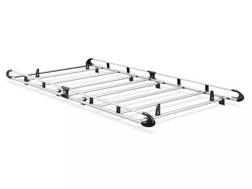 Vauxhall Movano 2022-Onwards L3, H2,H3 Twin Rear Doors - ULTI Rack+ (Aluminium) - 7 Bar Roof Rack