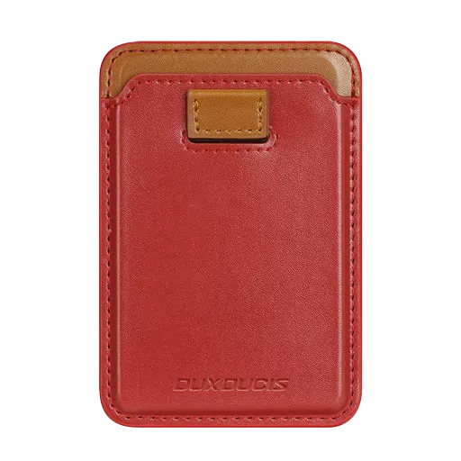 Dux Ducis - MagSafe Magnetic Leather Wallet for all iPhone 15 Series, iPhone 14 Series, iPhone 13 Series & iPhone 12 Series - Red