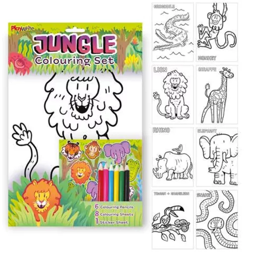 Jungle Colouring Set (Sold in 12's)