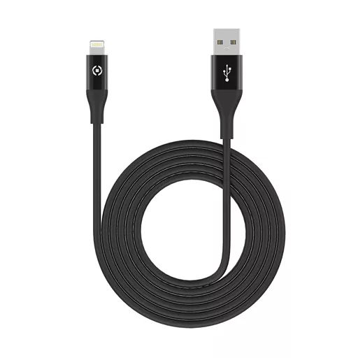 Celly USBLIGHTCOLORBK lightning cable 1 m Black