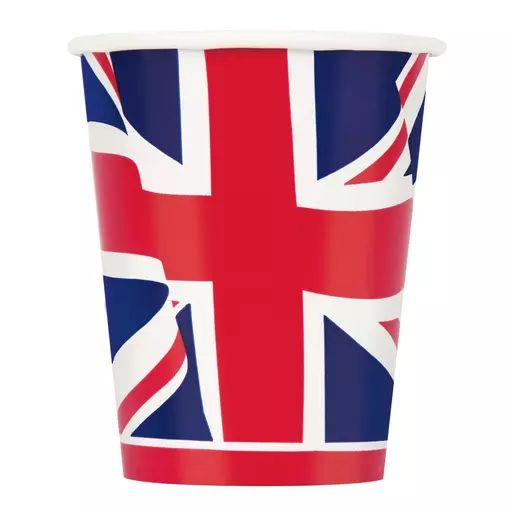 Union Jack Cups - Pack of 8