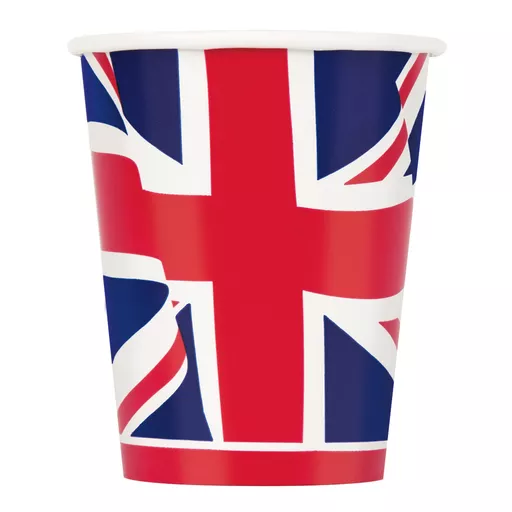 Union Jack Cups - Pack of 8