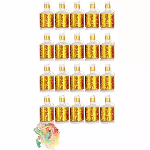 Party Poppers Gold (Pack 20)