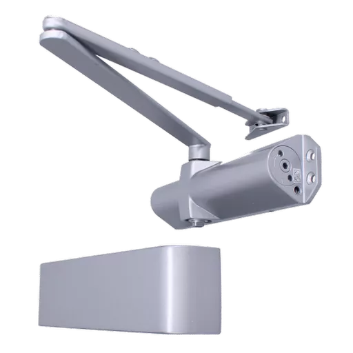 ASEC Architectural Size 2-4 Door Closer With Backcheck CE/UKCA FD120 C/W Cover & Arm