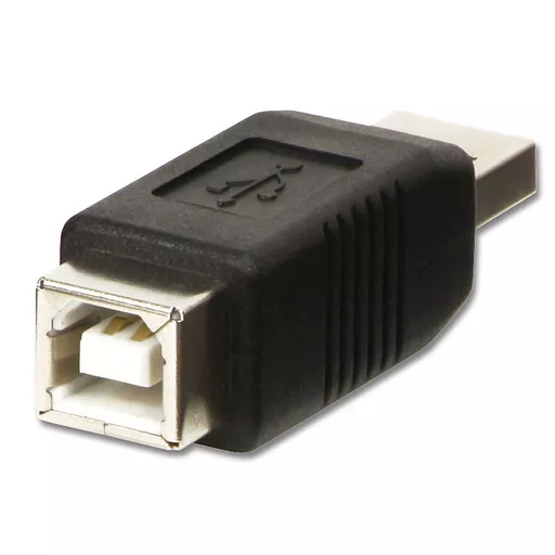 Lindy USB Adapter, USB A Male to B Female