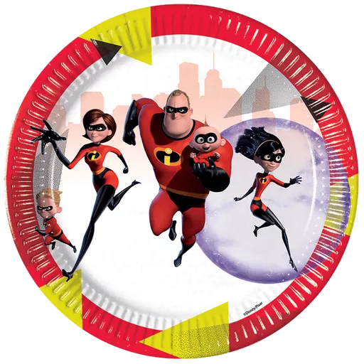 The Incredibles 2 Plates