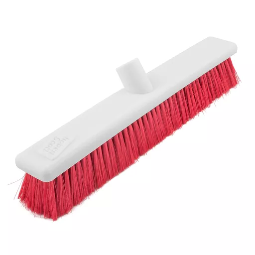 18' RED STIFF ABBEY HYGIENE BROOM HEAD