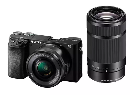 Sony α 6100 + 16-50mm + 55-210mm MILC 24.2 MP CMOS 6000 x 40000 pixels Black