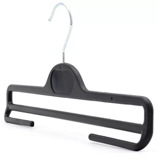Single Black Plastic Trouser Hanger - 360mm