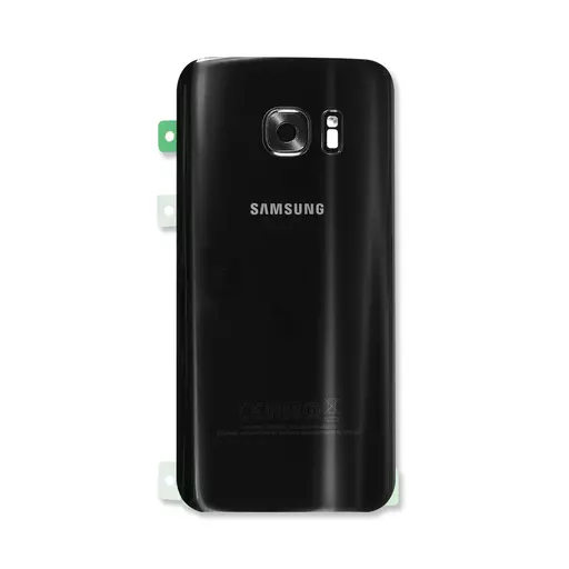 Back Cover w/ Camera Lens (Service Pack) (Black) - For Galaxy S7 (G930)