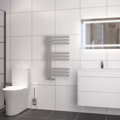 Hurley 800 x 500 Towel Rail Matt Grey