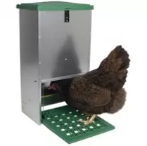 Galvanised Treadle Poultry Feeder