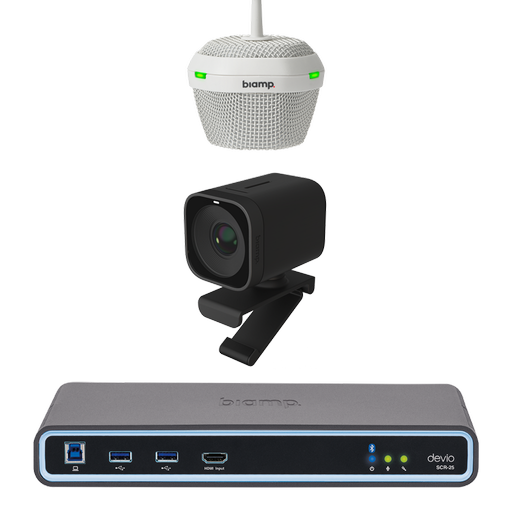 Biamp MRB-S-SCR25-C Meeting room bundle for huddle spaces / small rooms