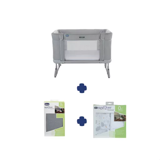 Chicco Next2Me Forever Starter Bundle in Ash Grey