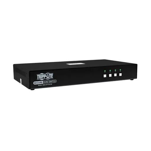 Tripp Lite B002-DP1A4-N4 Secure KVM Switch, 4-Port, Single Head, DisplayPort to DisplayPort, 4K, NIAP PP4.0, Audio, TAA