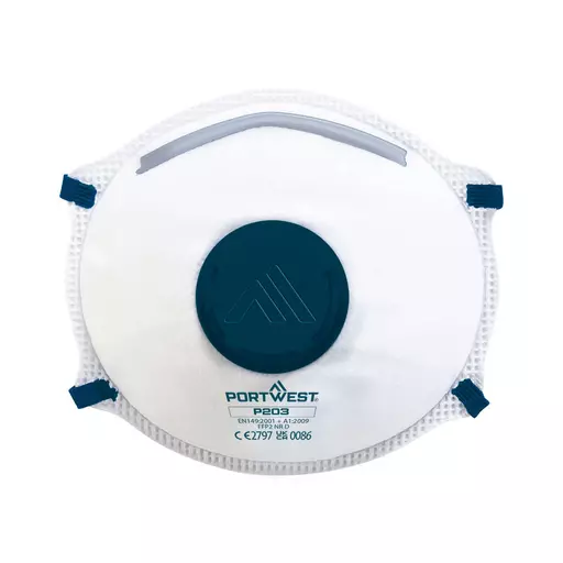 FFP2 Valved Dolomite Respirator (Pk10)