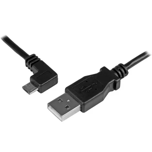 StarTech.com Micro-USB Charge-and-Sync Cable M/M - Left-Angle Micro-USB - 30/24 AWG - 1 m (3 ft.)
