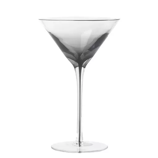 Smoked Glass Martini Glass