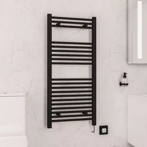 Biava Dry Element Towel Rail 1100x500mm On/Off Bt. Matt Black