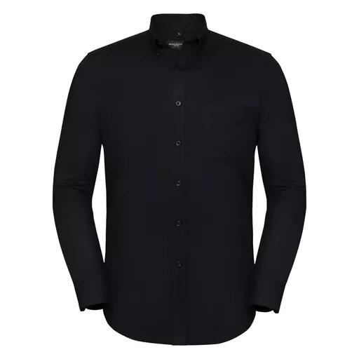 Men's Long Sleeve Tailored Button-Down Oxford Shirt