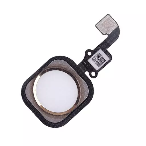 Home Button with Flex Cable & Adhesive (Gold) (CERTIFIED) - For iPhone 6 / 6 Plus