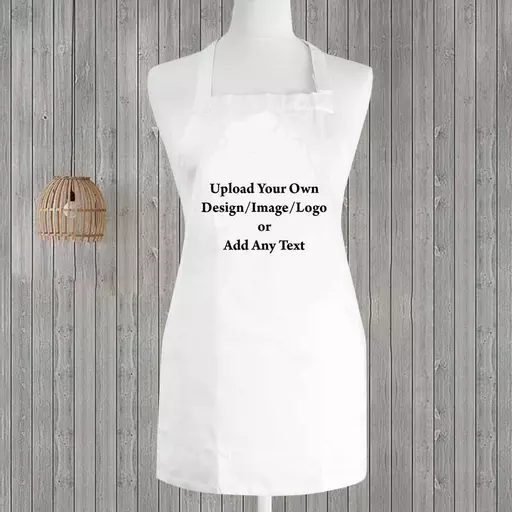 Personalised Photo Upload Text Apron Make your own