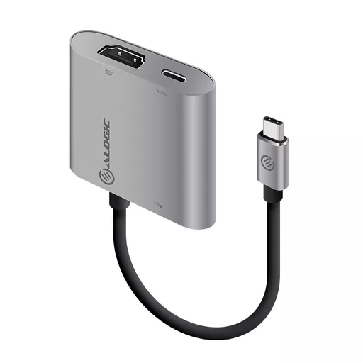 ALOGIC USB-C MultiPort Adapter with HDMI 4K/USB 3.0/USB-C with Power Delivery (60W) - VROVA Plus Series - Space Grey