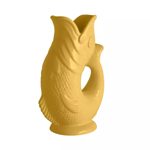 The Wade Fish Jug In Yellow 0.6 Litre