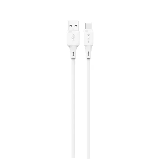 Devia - 1.2m (2.4A) USB to USB-C Silicone Cable - White