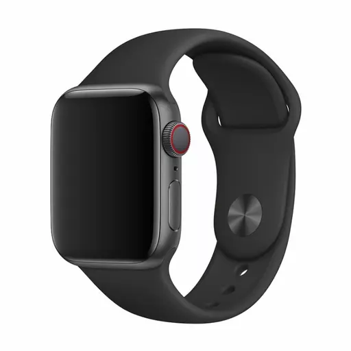 Devia - Silicone Strap for Apple Watch (42mm/44mm/45mm/49mm) - Black