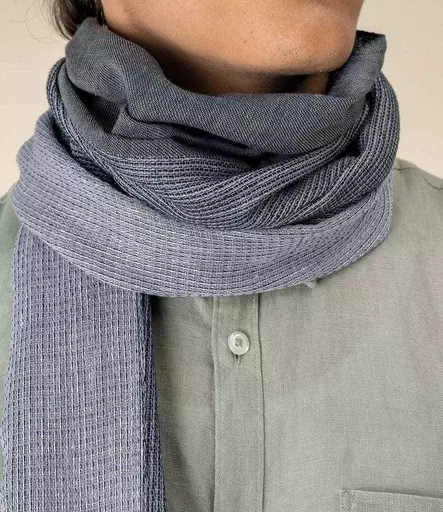 Spasso Graphite Ink Striped Scarf