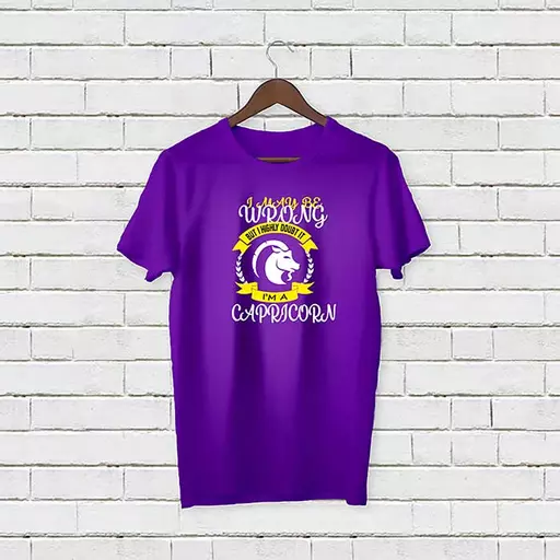 Personalised 'I May be Wrong but I Highly Doubt It - I'm a Capricorn' T-Shirt