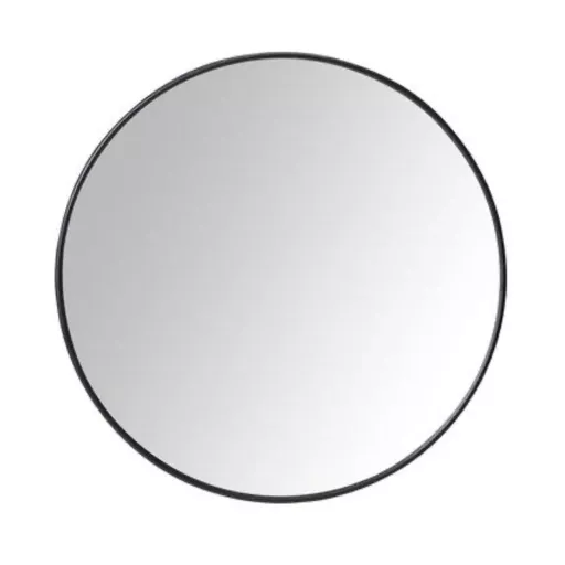 Round Mirror, Oda, Black Rimmed