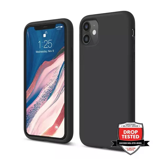 Silicone for iPhone 12 & iPhone 12 Pro - Black