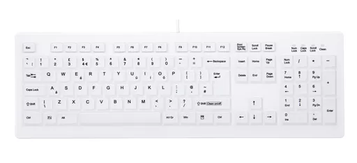 CHERRY AK-C8100F-U1-W/UK keyboard Medical USB QWERTY UK English White