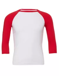 Canvas Unisex 3/4 Sleeve Baseball Tee