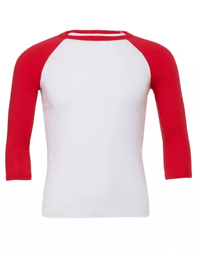 Canvas Unisex 3/4 Sleeve Baseball Tee