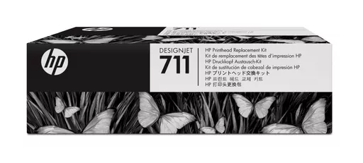 HP C1Q10A/711 Printhead + Ink cartridge Bk,C,M,Y 48ml Pack=4 for HP DesignJet T 520